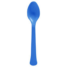 Royal Blue Plastic Spoons 20ct.