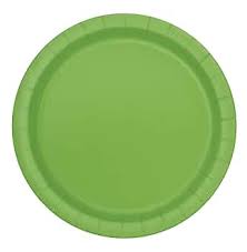 Neon Green 7" Paper Plates - 50ct.