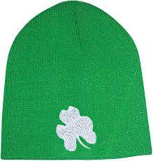 Green Beanie w/Shamrock