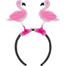 Glitter Flamingo Head Bopper