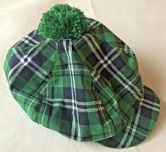 Green Golfer's Hat with Pom
