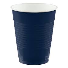 True Navy Blue 16oz. Plastic Cups 50ct.