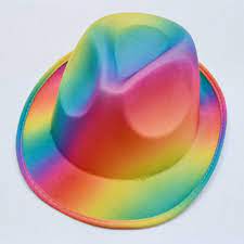 Rainbow Fedora Hat