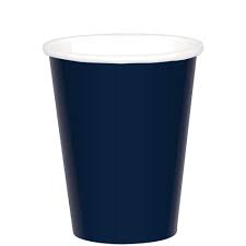 True Navy Blue Hot/Cold 9oz. Paper Cups 20ct.