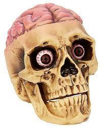 Light Up Skull with Bloody Brain