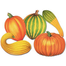 Gourds & Pumpkins Cutouts - 5ct.