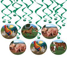 Farm Animal Hanging Whirls