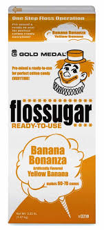 Flossugar Banana Bonanza Cotton Candy Mix - 3.5lbs.