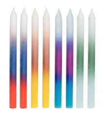 Ombre Birthday Candles - 8ct.