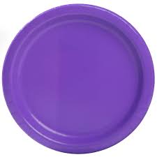 Neon Purple 7" Paper Plates - 50ct.