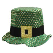 Gold Shamrock Top Hat