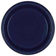 True Navy Blue 7" Plastic Plates 50ct.