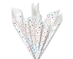 White Confetti Tissue Paper