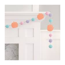 Pastel Pumpkin Pom Pom Garland