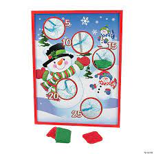 Snowman Bean Bag Toss Game