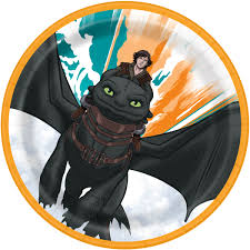 How to Train your Dragon - 8 count plate