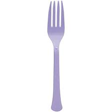 Premium Quality Lavender Plastic Forks 50ct.