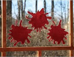 3-D Blood Splat Gel Window Clings