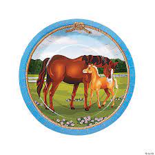 Mare & Foal Horse 7" Paper Plates