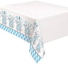 Blue Elephant Plastic Table Cover