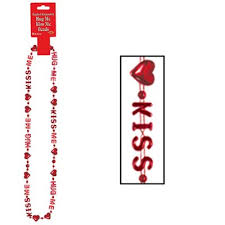 Hug Me, Kiss Me Valentine Bead Necklace