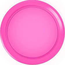 16" Hot Pink Transparent Catering Tray