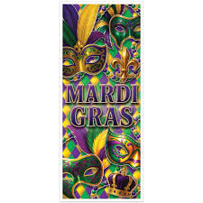 Mardi Gras Door Cover