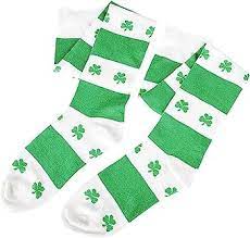 Irish Shamrock Knee Socks
