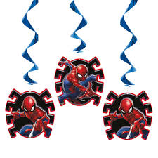 Spiderman Hanging Swirls - 3ct.
