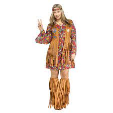Peace and Love Hippie Plus Size Costume