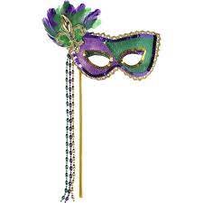 Mardi Gras Stick Mask