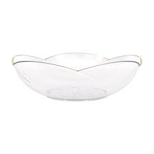 Scalloped Bowl w/Gold Edge