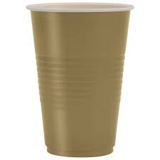 Gold 16oz. Plastic Cups - 50ct.