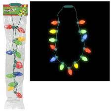 Light Up Christmas Bulb Necklace