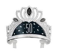 Black And Silver 50th Birthday Tiara