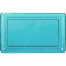 Caribbean Blue Rectangular Tray