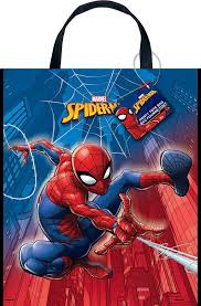 Spiderman Plastic Tote Bag - 13" x 11"