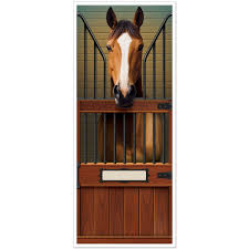 Horse in Stall Door Cover
