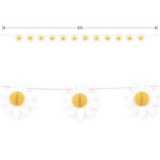 Daisy Garland w/Honeycomb Center - 6ft.