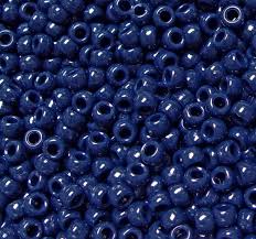 Navy Blue Pony Beads