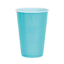 Terrific Teal 16oz. Plastic Cups - 50ct.
