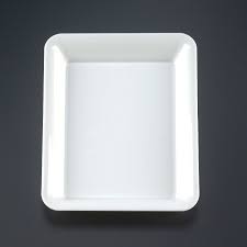 White Rectangular Tray