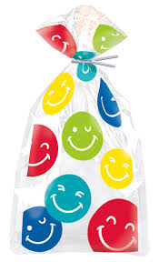 Smile Face Cello Bags - 20ct.