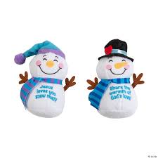 Jesus Loves You Snowman Plush