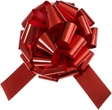 Red Metallic Car Bow - 18" Size