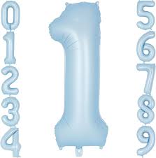 34" Matte Number Balloon w/ Helium
