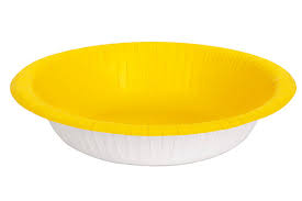 Sunshine Yellow 20oz. Paper Bowls - 20ct.
