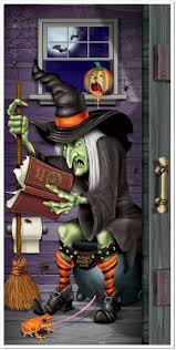 Witch Restroom Door Cover