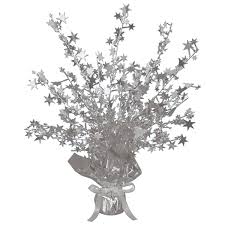 Gleam N' Burst 15" Star Centerpiece - Silver