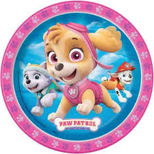 Paw Patrol Skye Birthday 7" Paper Plates - 8ct.